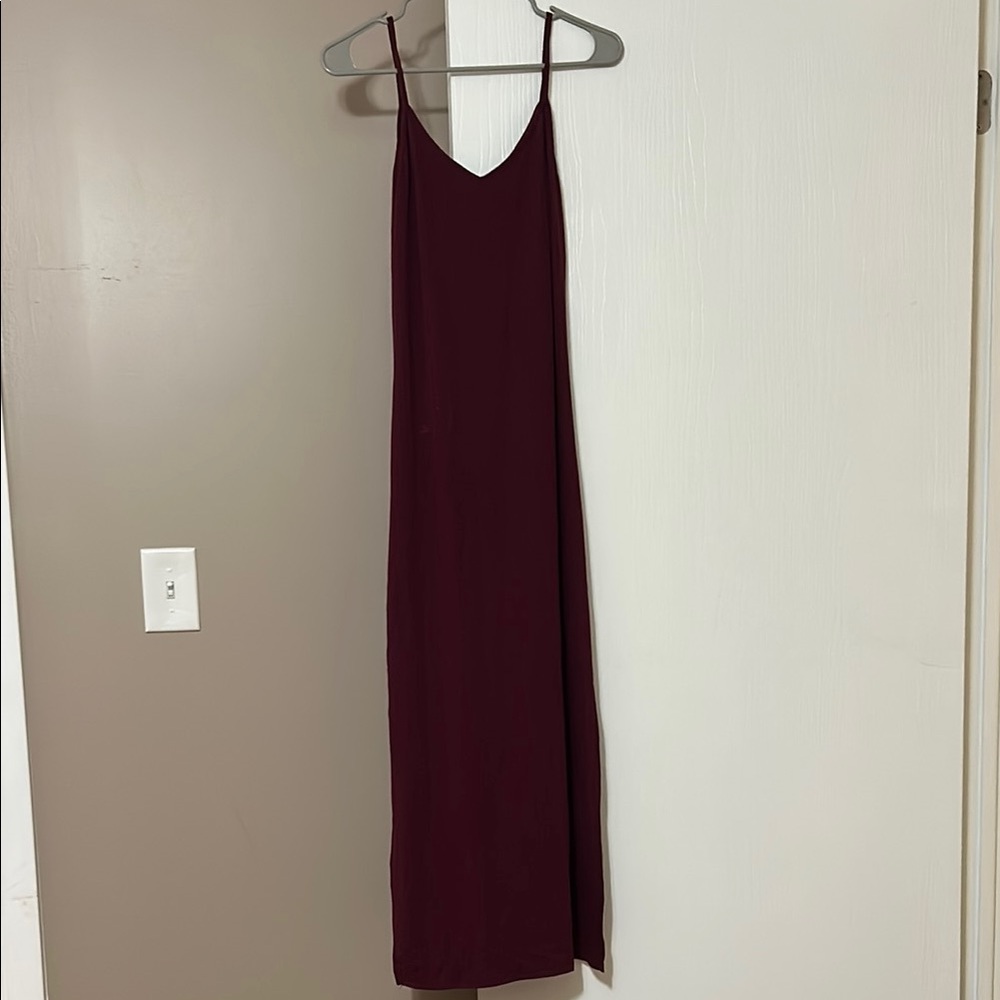 Ribbed Burgundy Midaxi Dress - Pink Blush Maternity